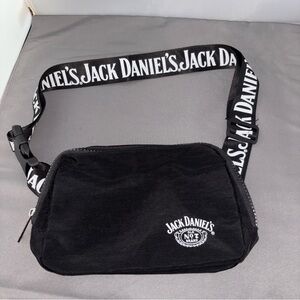 Jack Daniels Belt Bag Cross Body Fanny Waist 2 Zipper Compartments Old No 7, EUC